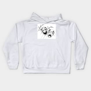 Comedy and Tragedy Kids Hoodie